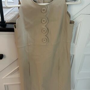Elegant Tan Sleeveless Dress